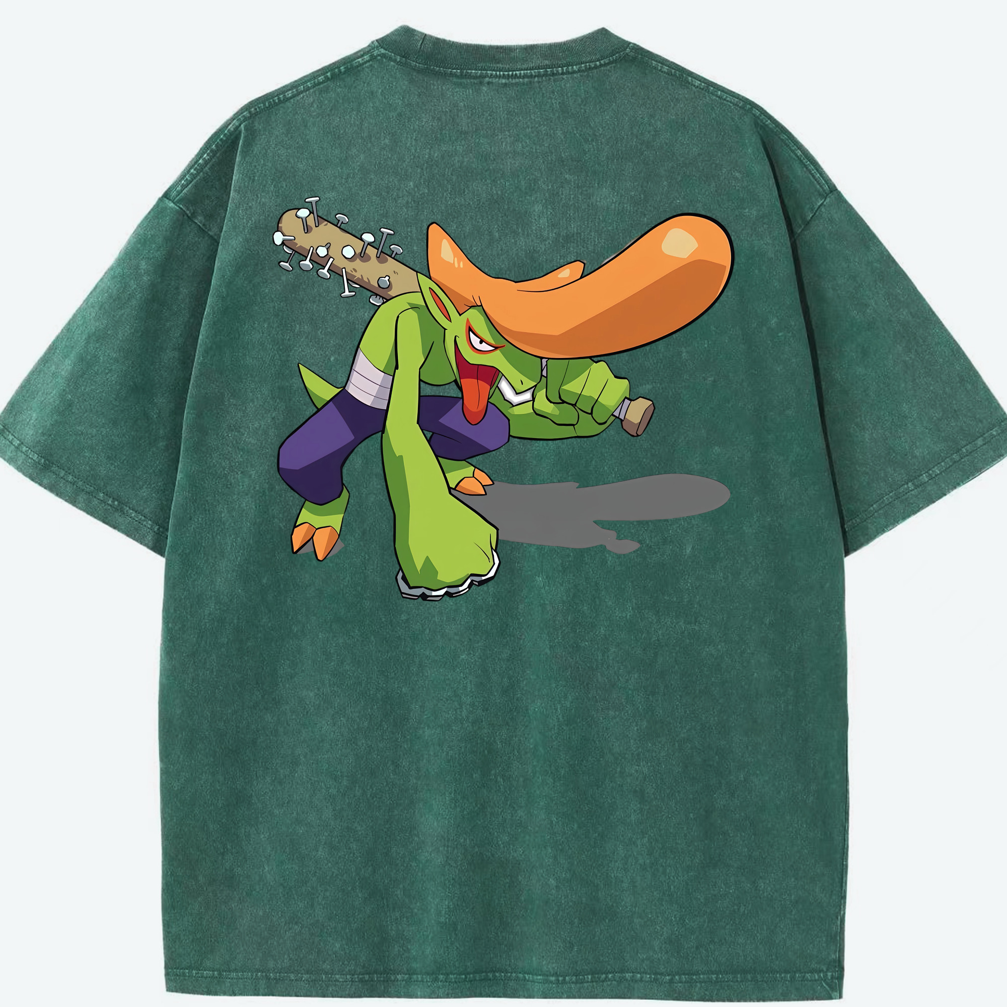 （画像用） 妖怪ウォッチ Yo-kai Watch 綿100% ヴィンテージ風 半袖Tシャツ（背面プリント）